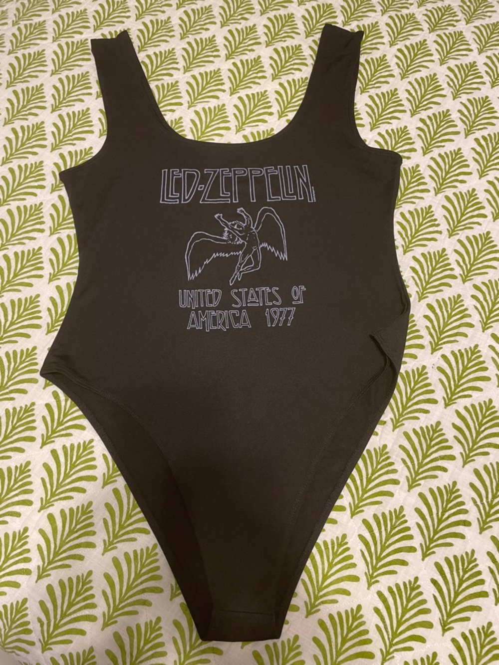 Brand New no tags Led Zeppelin Black Women’s One-Piece body suit